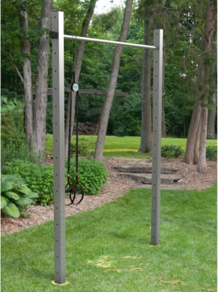 Stainless steel horizontal bar for DIY installation in your garden